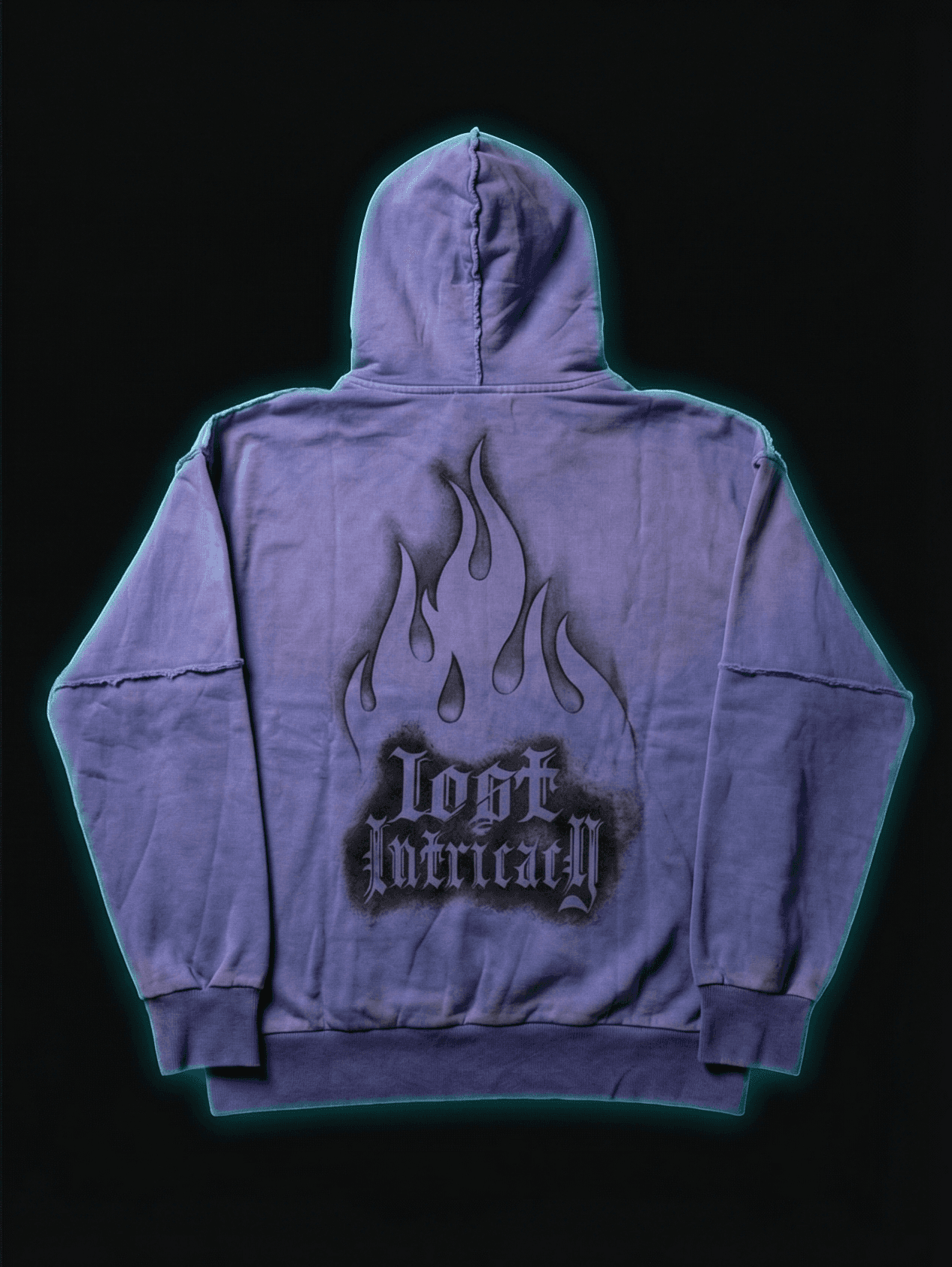 Lost Intricacy Purple Hoodie reverso — URBN STORE